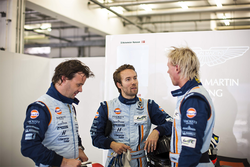 Kristian Poulsen, David Heinemeier Hansson og Nicki Thiim
(Foto: Aston Martin Racing)